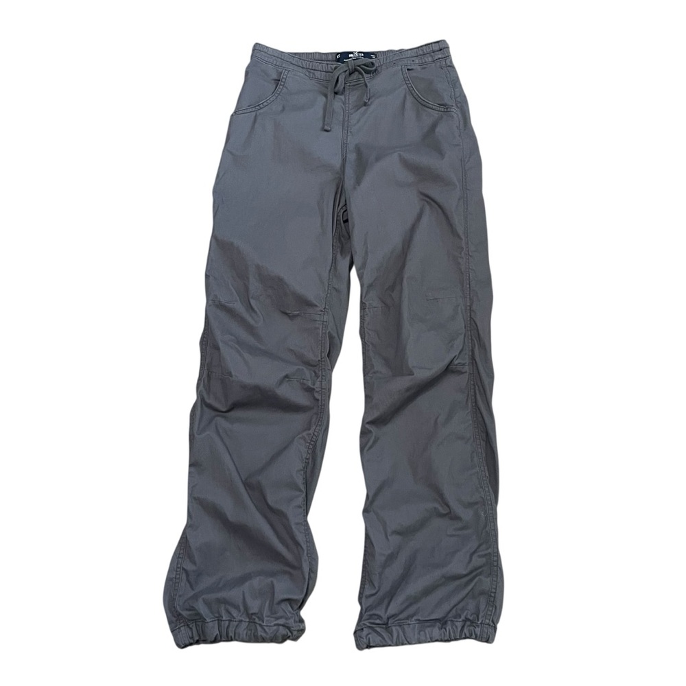 Hollister Women's Adjustable-Rise Parachute Baggy Pants | Gray | Size XS